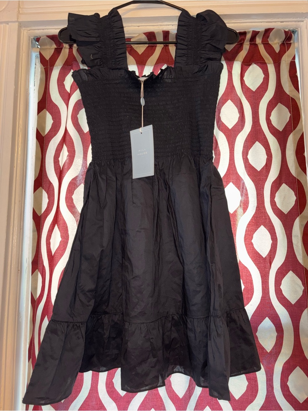 Hill House Kids Black Ruffle Strap Dress